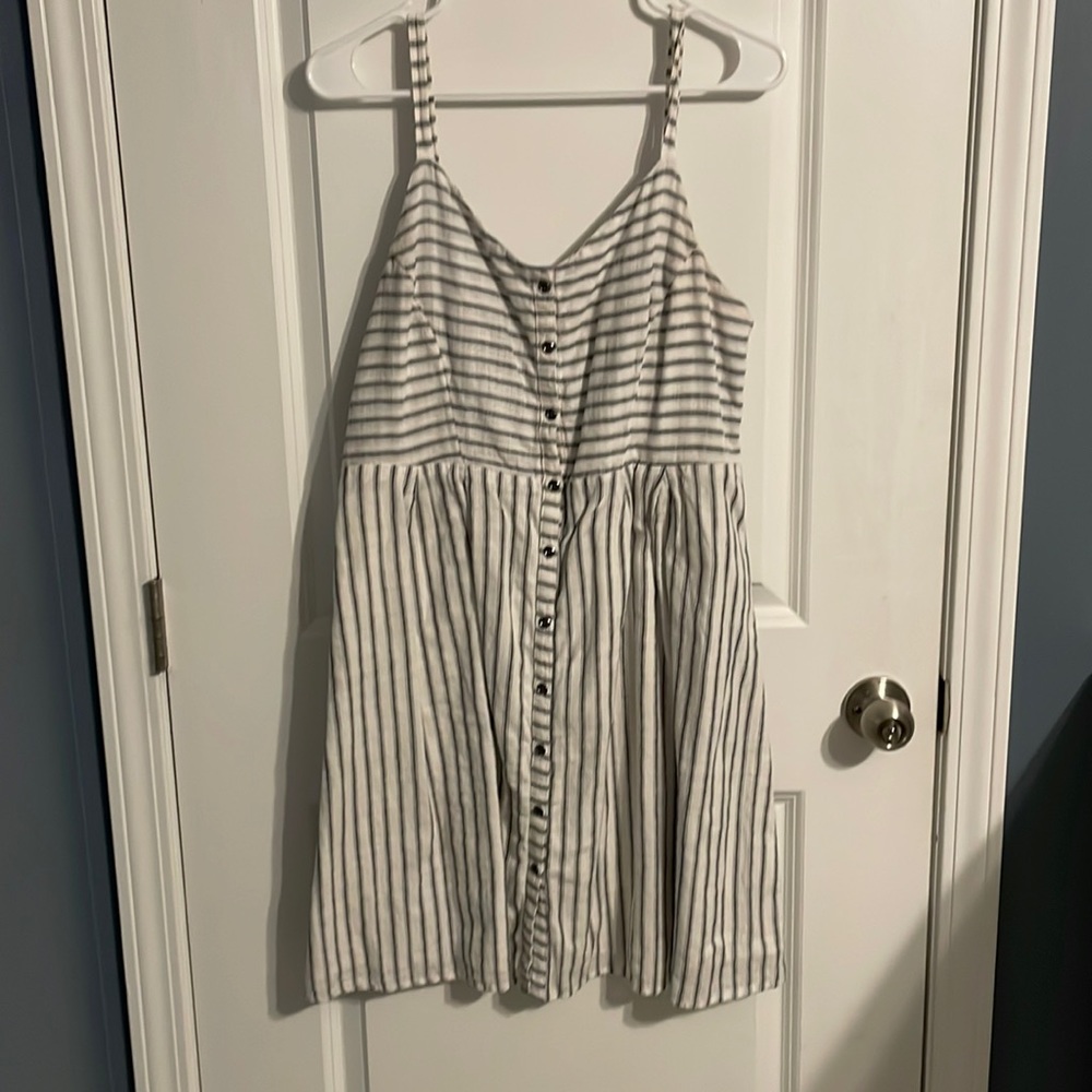 Old Navy pin stripe button down dress